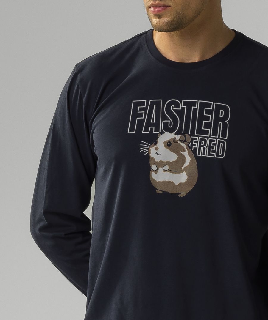 Granatowe komfortowe piżamy męskie NMP-376 Atlantic – wygoda i styl na noc.