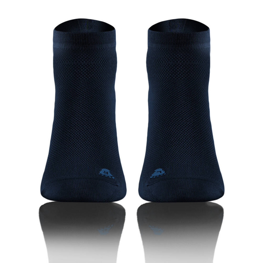 Granatowe sportowe skarpety 3/4 unisex 90% bawełna Simply Sesto Senso – komfort i ochrona