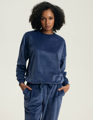 Damski komplet piżamowy Henderson 43722 dark blue