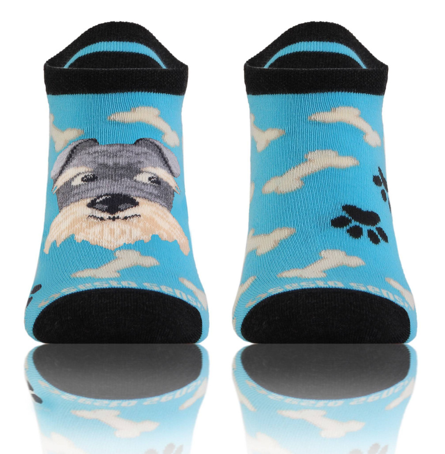 Piesek niebieski skarpety stopki unisex 90% bawełna Finest Cotton Sesto Senso – styl i wygoda