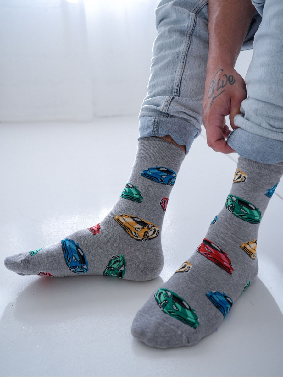 Skarpetki męskie Samochody