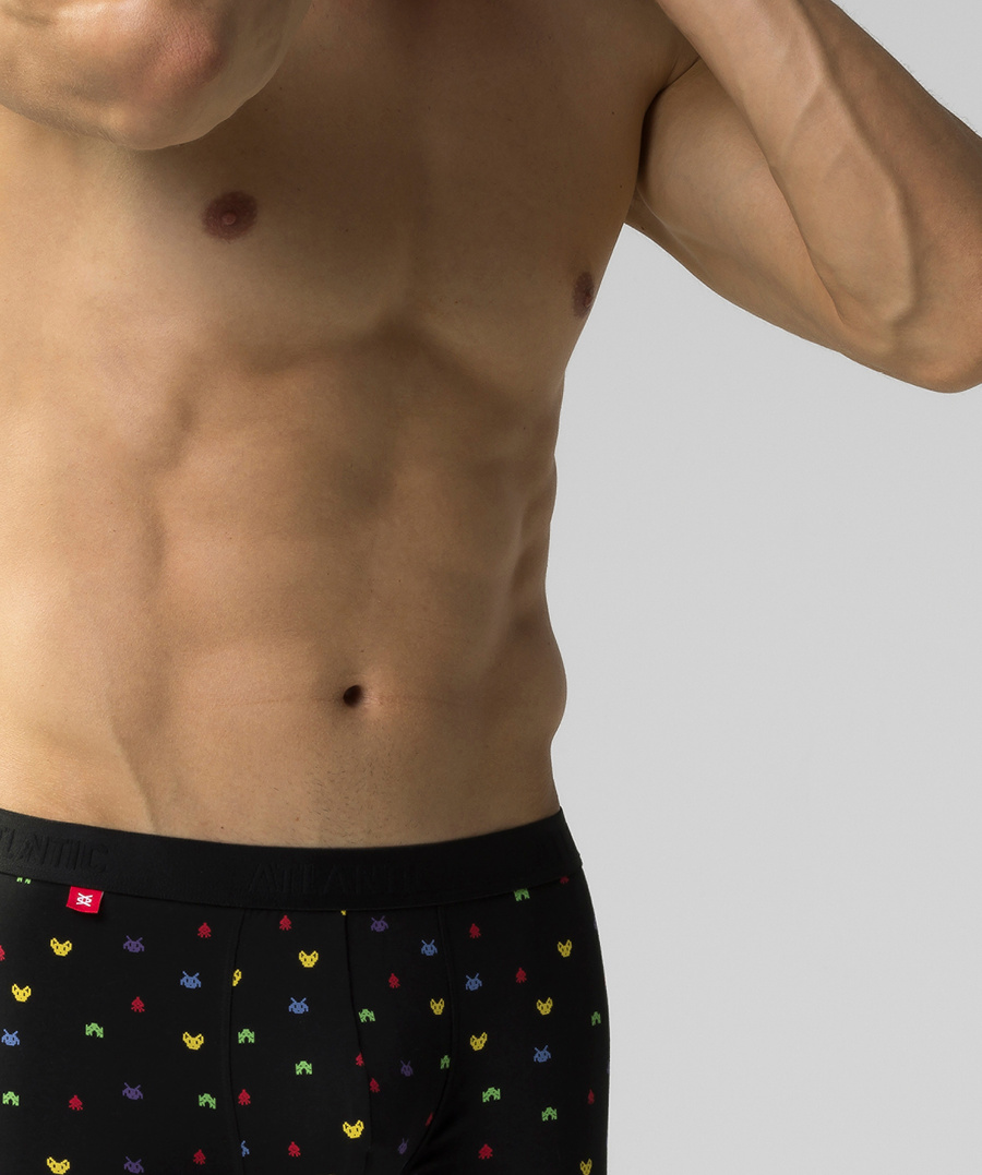 Dopasowane bokserki męskie 95% bawełna model 3MH-054 Atlantic – komfort i styl.