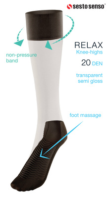 3x Podkolanówki Masujące Spód Stopy Relax
