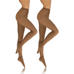 2x Kolorowe rajstopy kryjące z microfibry Hiver 40DEN