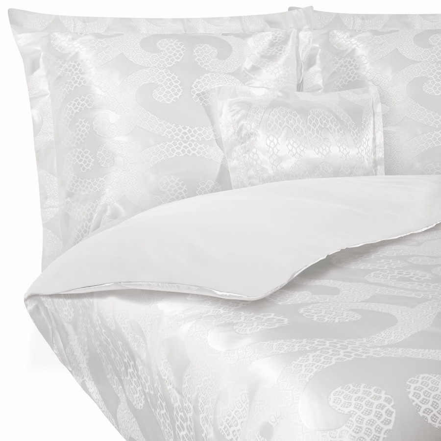 Kremowa atłasowa pościel małżeńska 120 g/m² model AT003 Spod Igły i Nitki – luksusowy komfort snu