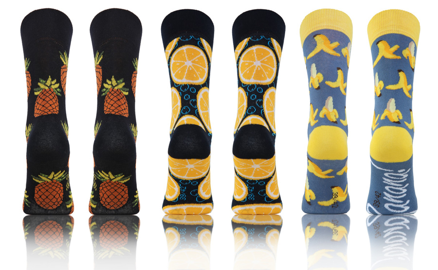 3X Kolorowe Skarpety NIE DO PARY