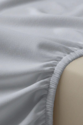 Prześcieradło Flannel Szare Z Gumką