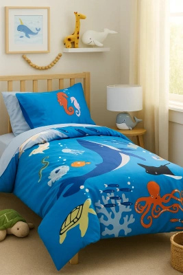 POŚCIEL SATYNOWA WHALE