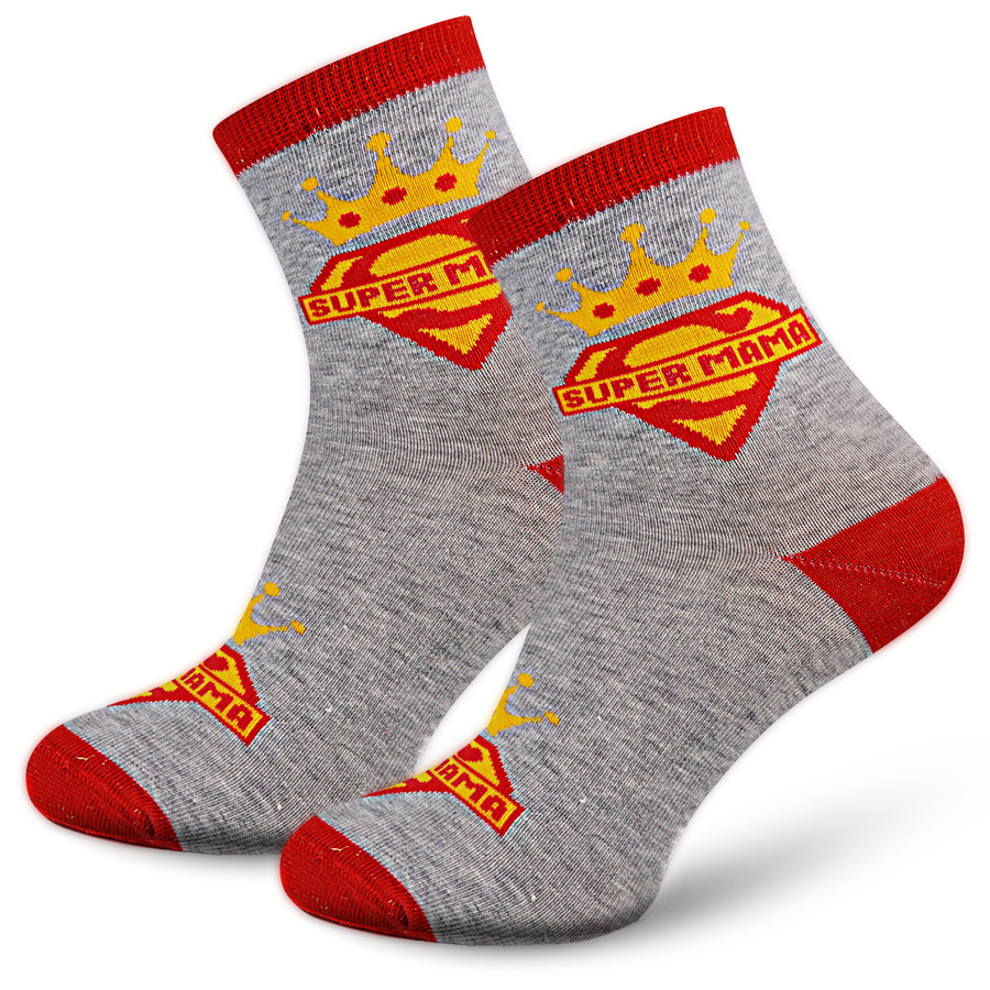 Skarpetki damskie SUPER MAMA 0200.105, Kolor Jasny Melanż, Rozmiar 37-41