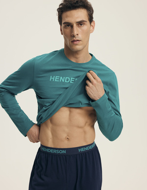 Męska piżama 43490 brown