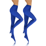 2x Kolorowe rajstopy kryjące z microfibry Hiver 40DEN