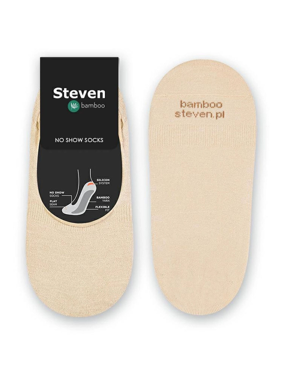 Bambusowe Stopki Damskie Beżowe Invisible