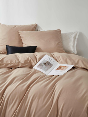 POŚCIEL SATYNA QUEEN PREMIUM BEŻ