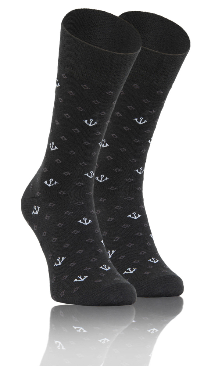 Eleganckie skarpety męskie garniturowe 90% bawełna Sesto Senso – komfort i styl na co dzień.