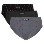 Granatowe bawełniane slipy męskie 100% Atlantic – komfort i oddychalność.