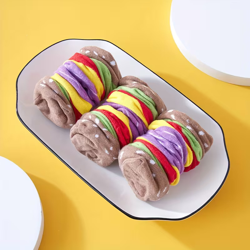 Skarpetki na Prezent w Pudełku Hamburger