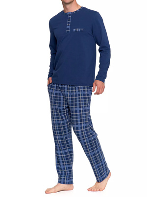 Piżama męska bawełniana z długim rękawem