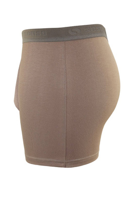 Beżowe elastyczne bokserki męskie 95% bawełna Cougar BM02 Sesto Senso – komfort na co dzień