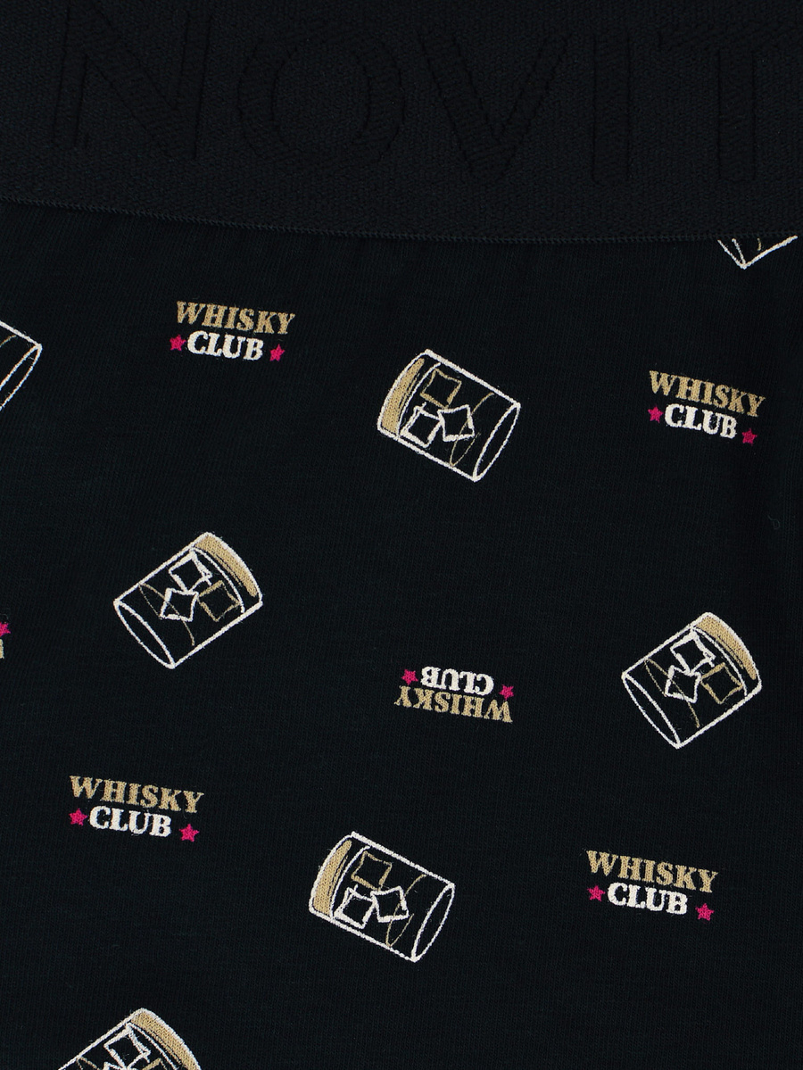 Bokserki męskie whisky club czarne