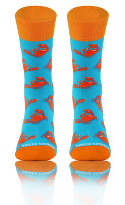 Długie Skarpetki Kolorowe Bawełniane Unisex 90% Bawełna z Zabawnym Wzorem Sesto Senso