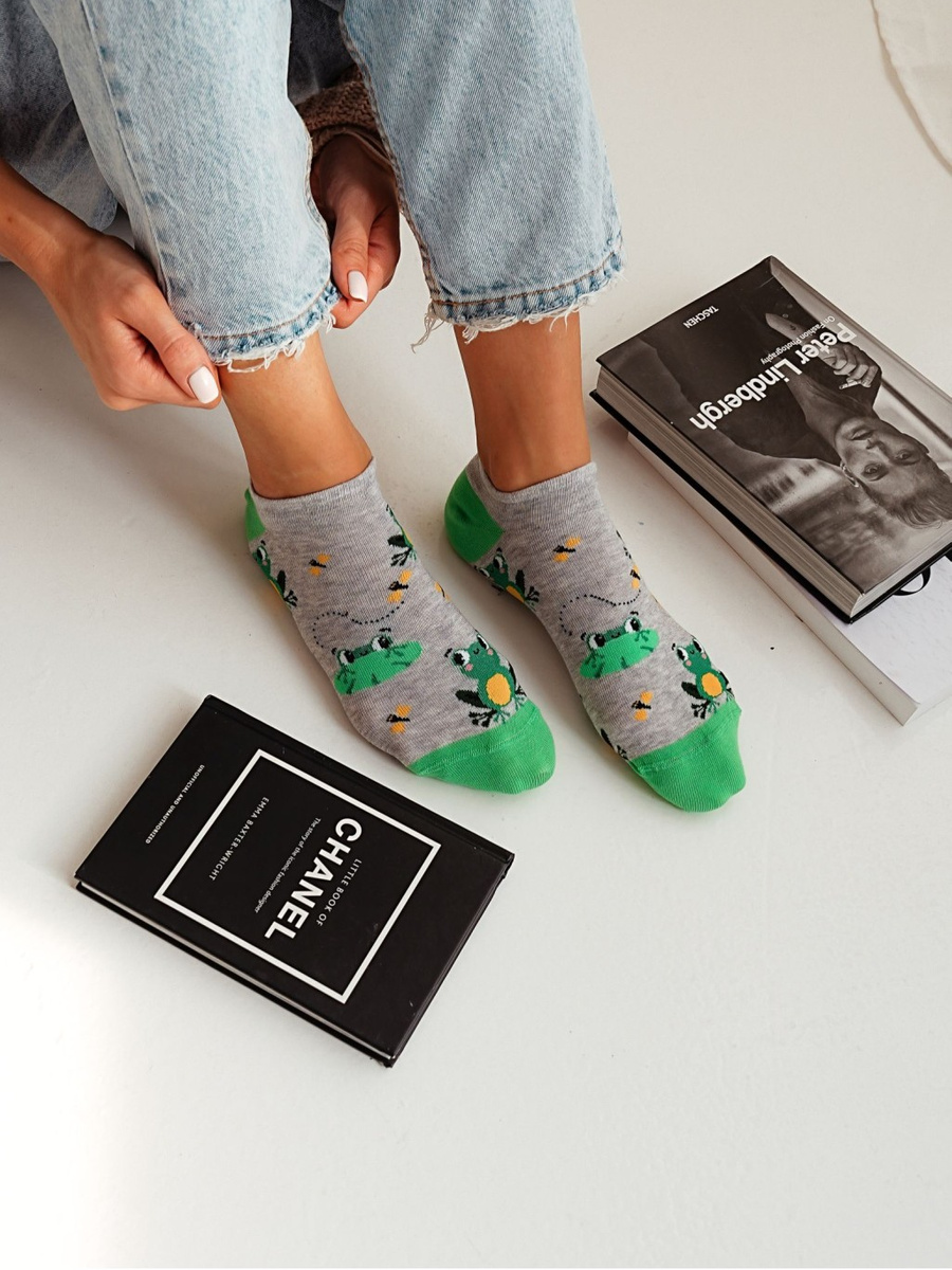 Melanżowe bawełniane skarpety damskie 75% bawełna Milena – codzienna wygoda i styl.