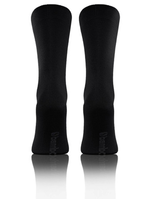 Czarne bambusowe skarpety męskie garniturowe 4-pak Sesto Senso – komfort i higiena