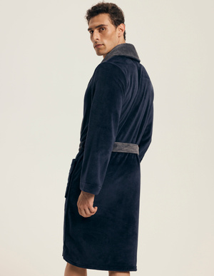 Męski szlafrok Nocturn 43378 dark blue