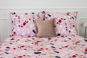 POŚCIEL BAWEŁNA LASTRYKO RÓŻOWA