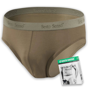 3x Slipy męskie z ozdobna gumą WILD CAT