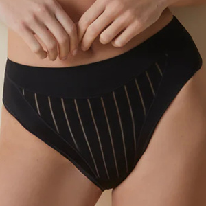 MARILUZ Braga Figi, negro/czarny