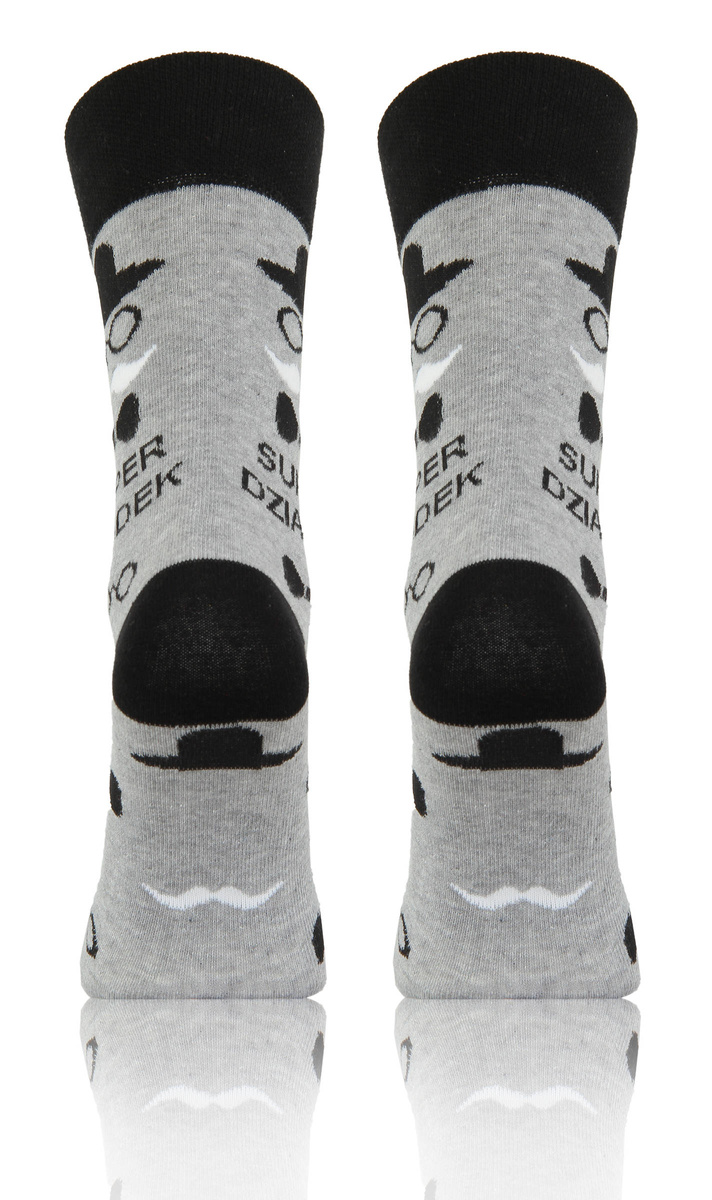 Skarpetki męskie Super dziadek szare
