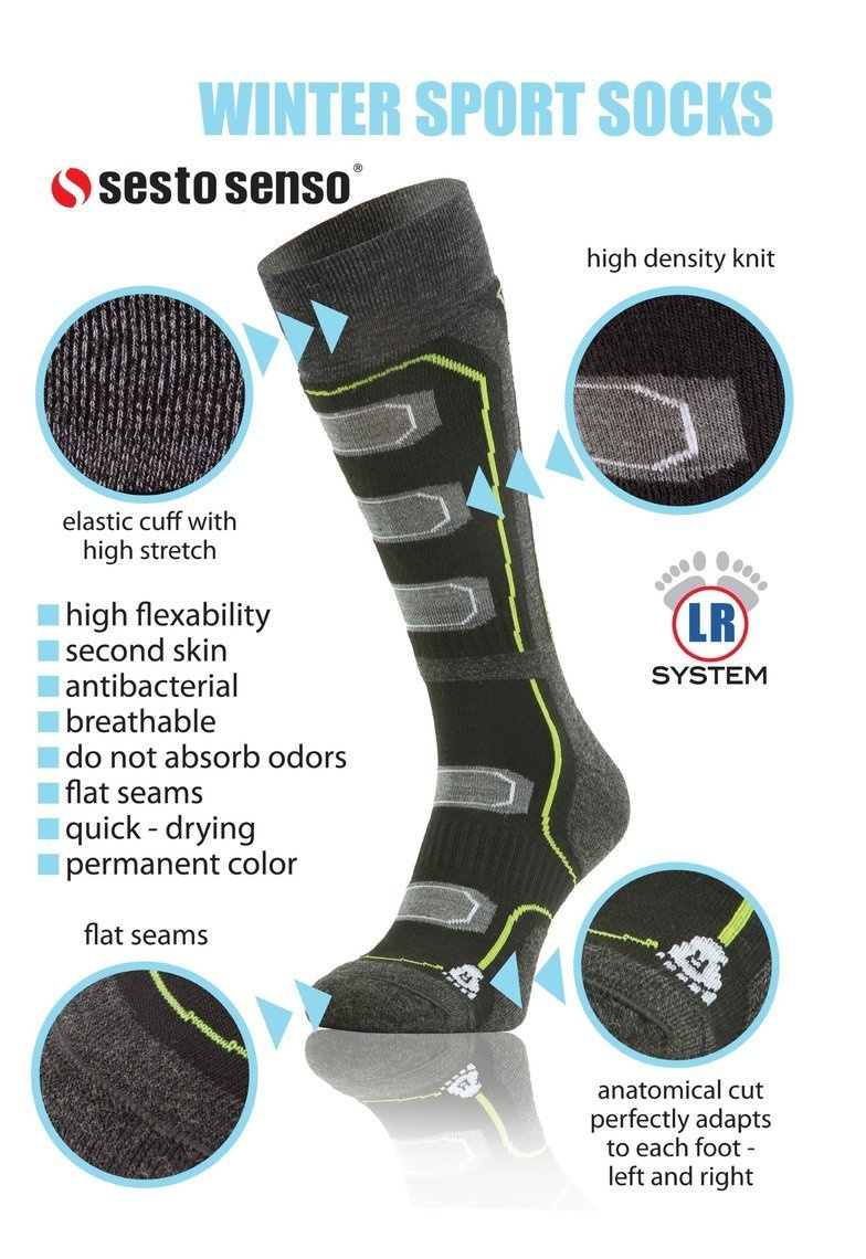 Podkolanówki Wełniane Narciarskie Ski Sport