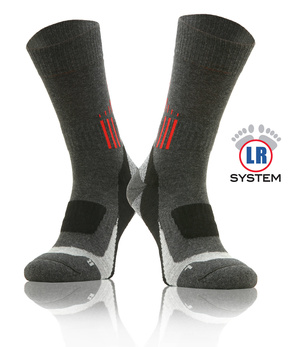 Kolorowe wzmocnione skarpety trekkingowe Trekking Basic Sesto Senso – komfort i ochrona