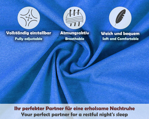 Niebieskie elastyczne prześcieradło z gumką 80% bawełna Jersey Sesto Senso – komfort snu