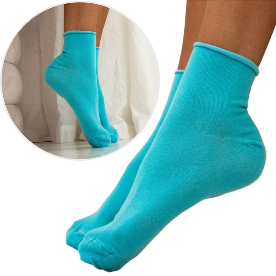 Skarpety damskie gładkie bezuciskowe 064