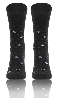 Eleganckie skarpety męskie garniturowe 90% bawełna Sesto Senso – komfort i styl na co dzień.