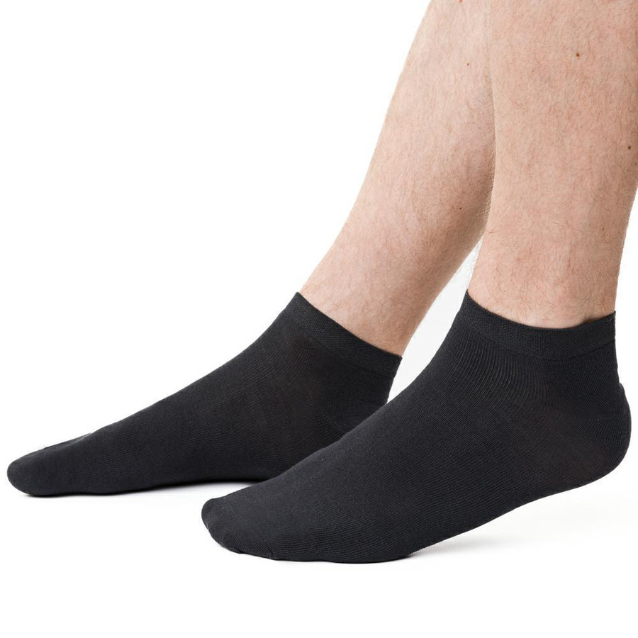 Czarne Stopki Męskie Bawełniane 5-pack