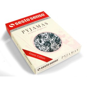 Bawełniana Koszula Nocna Długi rękaw kieszenie ściągacz JULIA LONG Kwiaty ciemna zieleń