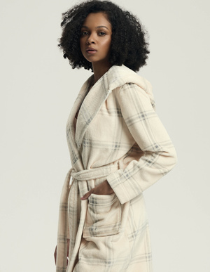 Szlafrok damski 43596 ecru