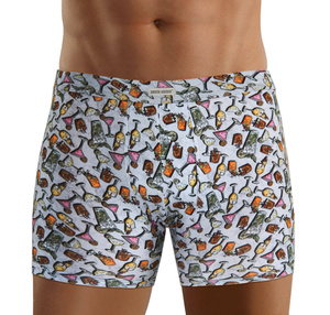 Kolorowe zabawne bokserki męskie 95% bawełna Funny 09 Sesto Senso – wyraź swój styl