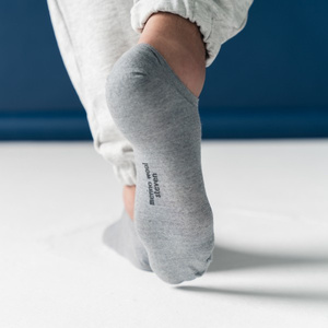 Stopki Męskie Szare Merino Wool