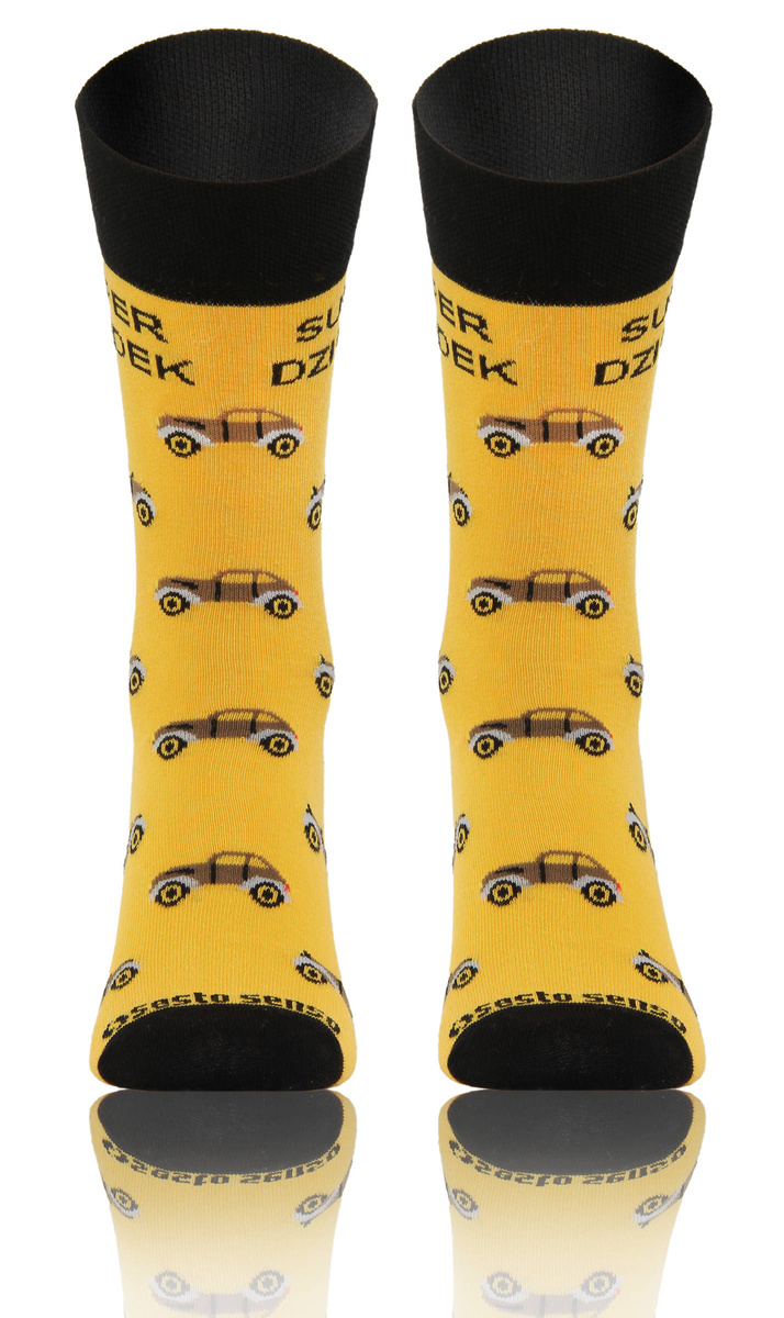 Kolorowe skarpety super dziadek Sesto Senso