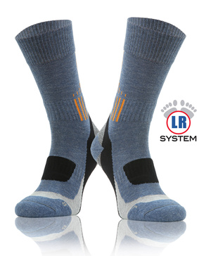 Kolorowe wzmocnione skarpety trekkingowe Trekking Basic Sesto Senso – komfort i ochrona