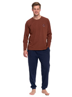 Piżama męska z długim rękawem 12121