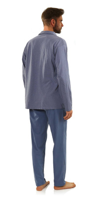 Piżama Męska Rozpinana Długi Rękaw
