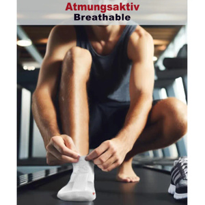 Oddychające krótkie skarpety sportowe unisex 4-pak SKB08 Sesto Senso – pełen komfort