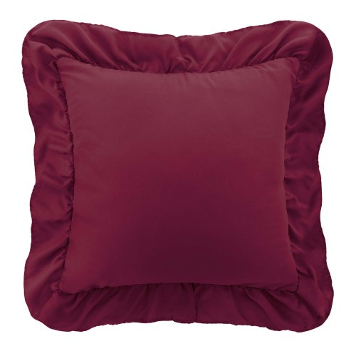 Czerwona pikowana poszewka dekoracyjna RUFFY Spod Igły i Nitki – upiększa wnętrze