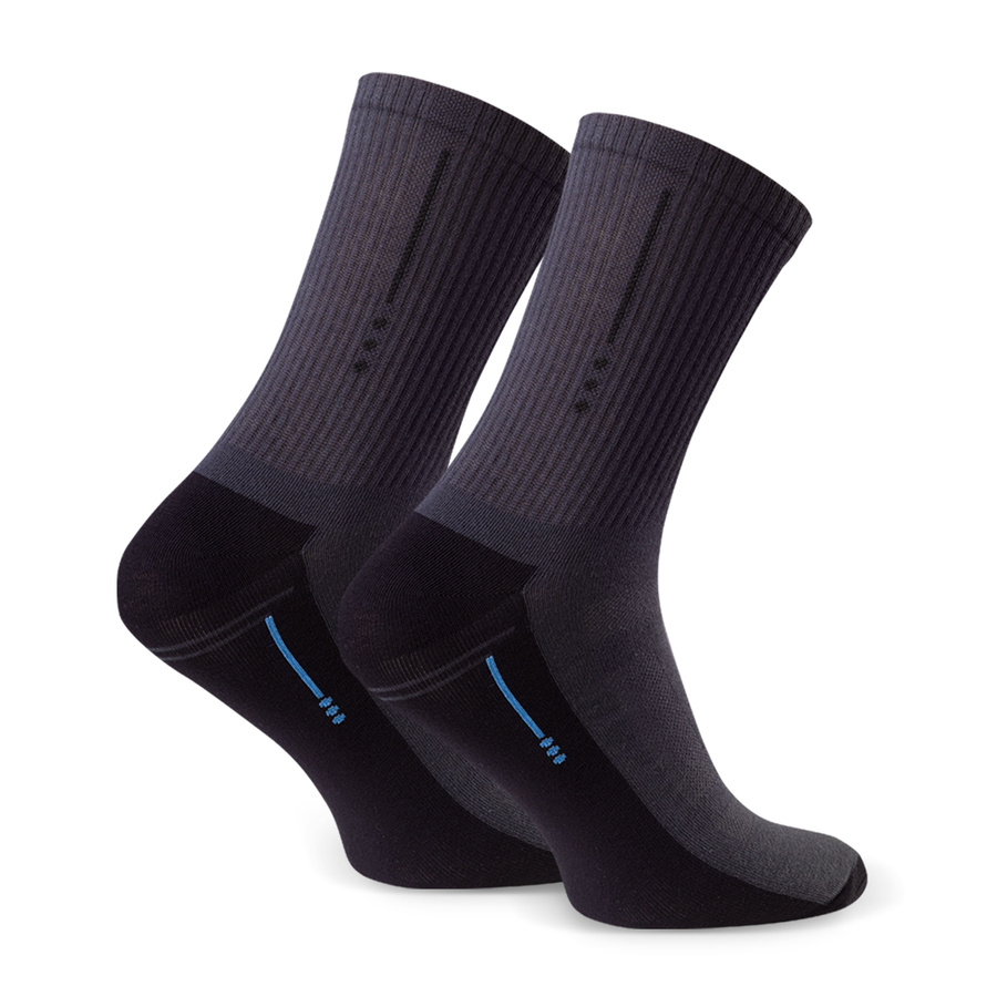 Niebieskie Męskie Skarpety Bawełniane Sportowe