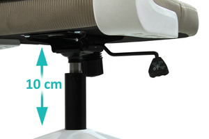 Fotel biurowy V1 jasny szary