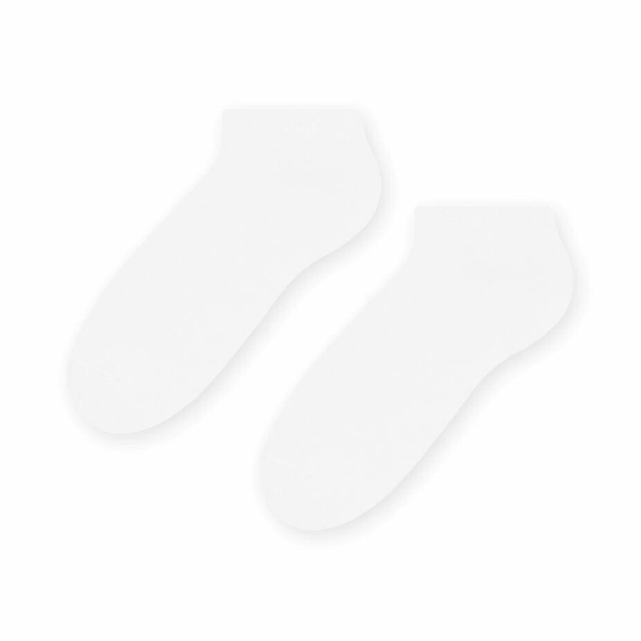 Białe Męskie Stopki Bawełniane Comfort